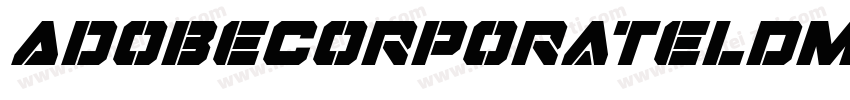 AdobeCorporatelDMyriad-Bold Italic字体转换